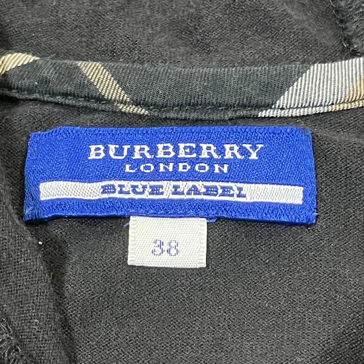 BURBERRY BLUE LABEL フード付き 半袖 パーカー 黒 38|Yahoo BURBERRY BLUE LABEL フード付き 半袖 パーカー 黒 38|Yahoo