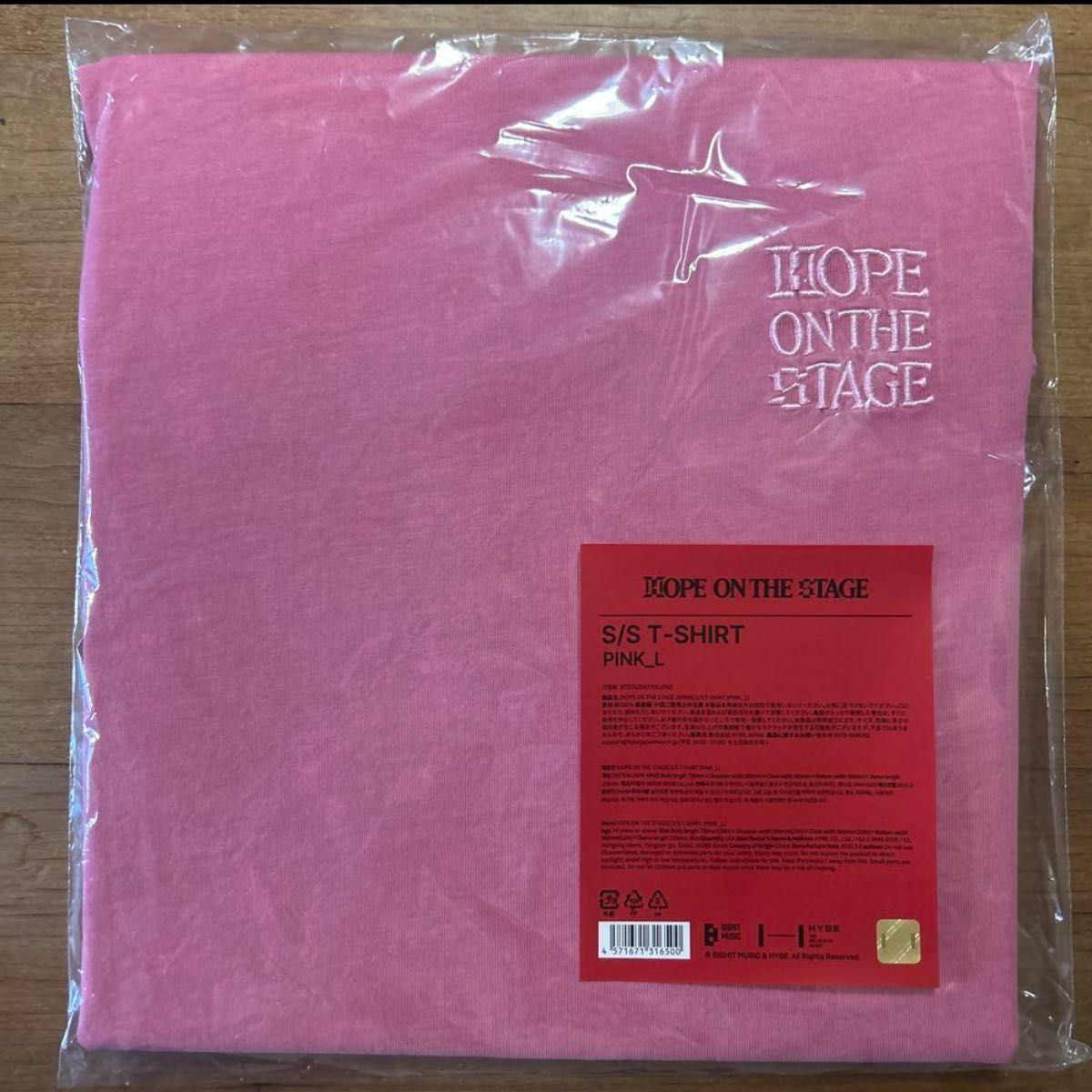 Tシャツ BTS J-HOPE ホビ HOPE ON THE STAGE in JAPAN ピンク L Tシャツ BTS J-HOPE ホビ HOPE ON THE STAGE in JAPAN ピンク L