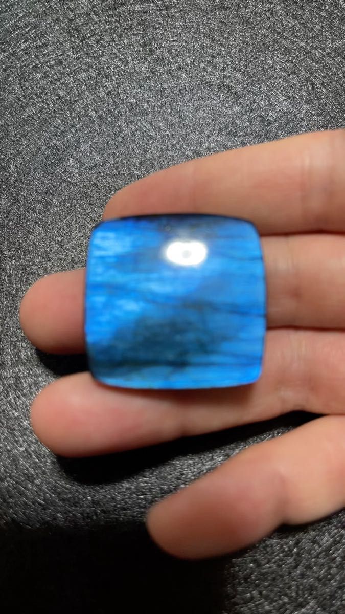 ラブラドライト ブルー スクエア カボション ルース 天然石