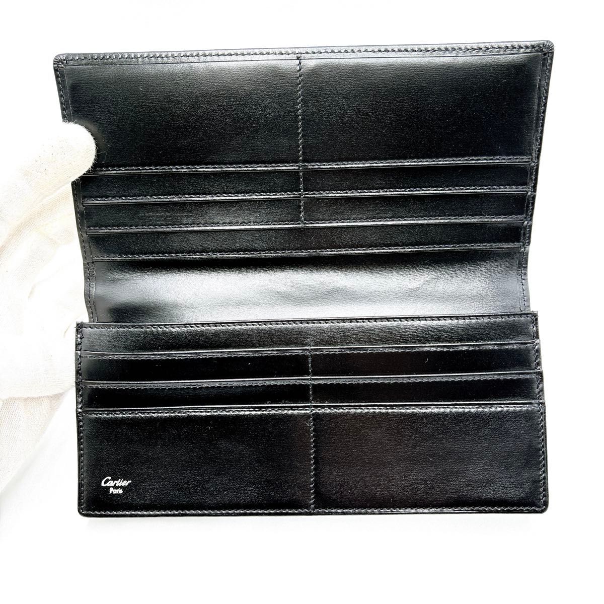 極美品 Cartier カルティエ パシャ レザー 二つ折り 長財布 極美品 Cartier カルティエ パシャ レザー 二つ折り 長財布