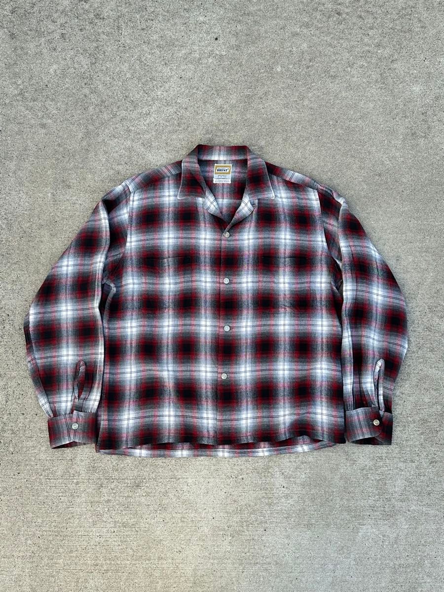 60s BRENT レーヨン オンブレチェックシャツ Towncraft ARRWO 60s BRENT レーヨン オンブレチェックシャツ Towncraft ARRWO