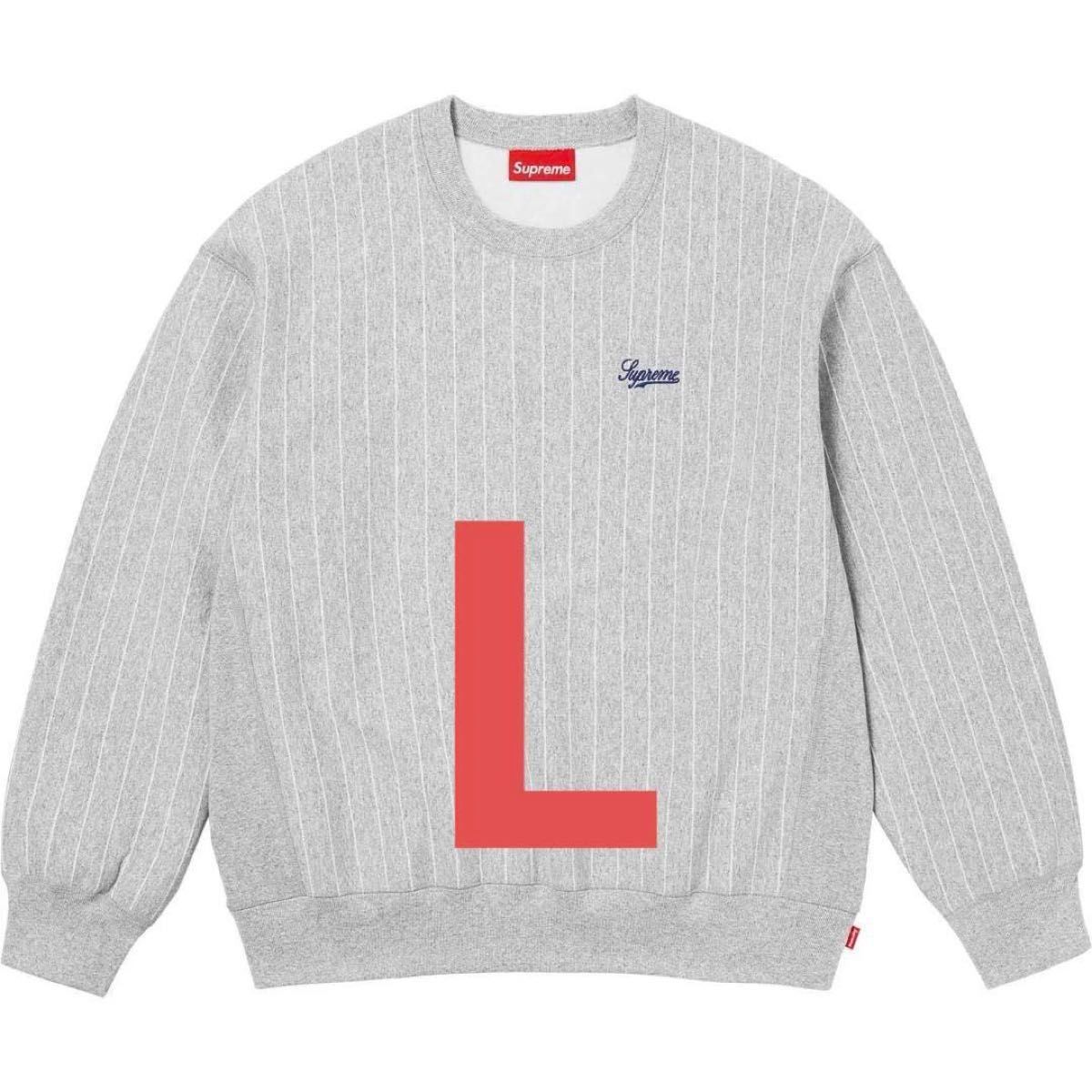 24SS Supreme Pinstripe Crewneck シュプリーム クルーネック 24SS Supreme Pinstripe Crewneck シュプリーム クルーネック
