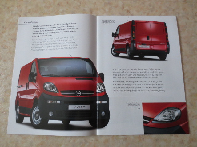  Opel viva -laOPEL Vivara rare book@ country pamphlet * German inscription * Japan not yet arrival vehicle * reimported car * rare catalog 