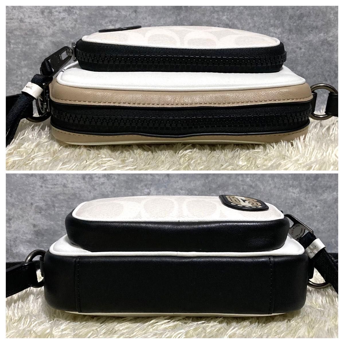 極美品】COACH コーチ ショルダーバッグ 現行モデル レザー 男女 極美品】COACH コーチ ショルダーバッグ 現行モデル レザー 男女