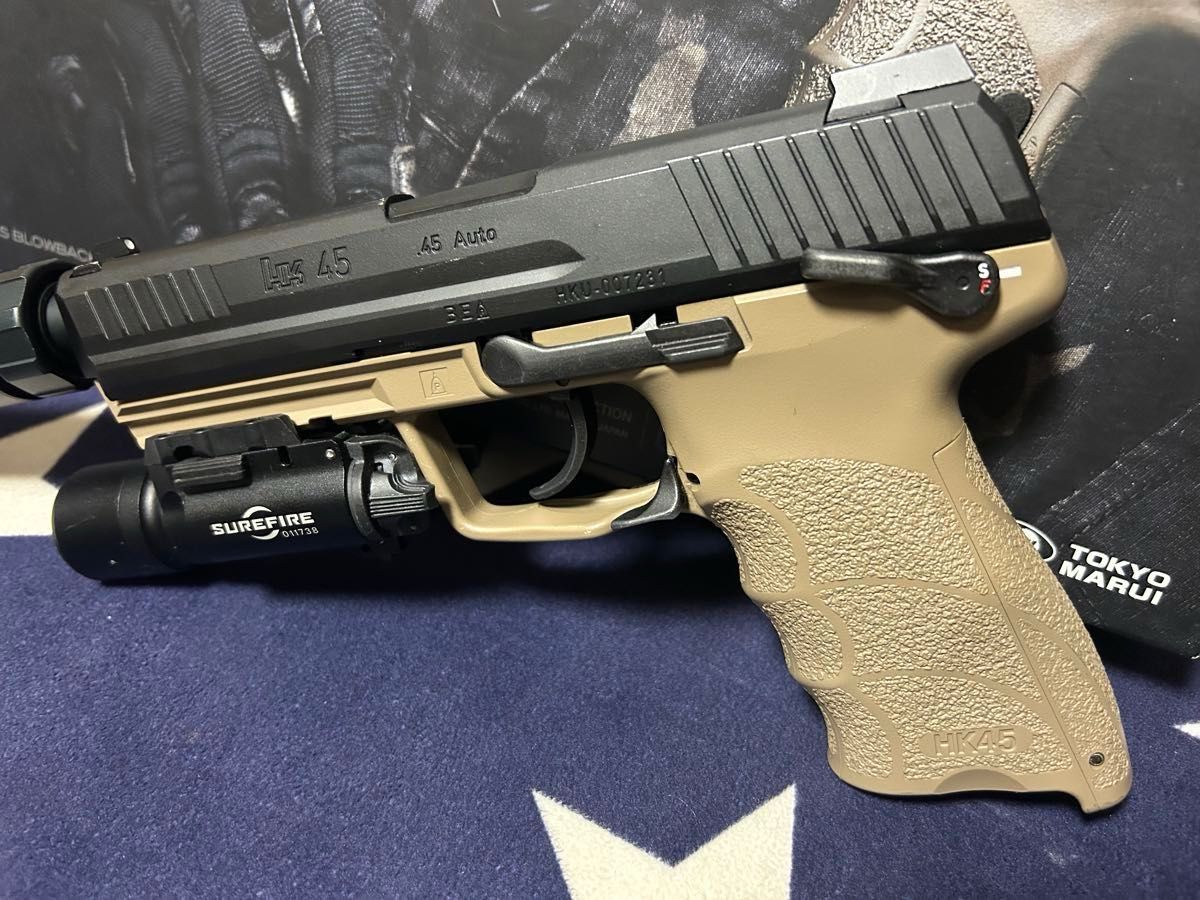 東京マルイ】HK45タクティカル ガスブローバックハンドガン 東京マルイ】HK45タクティカル ガスブローバックハンドガン