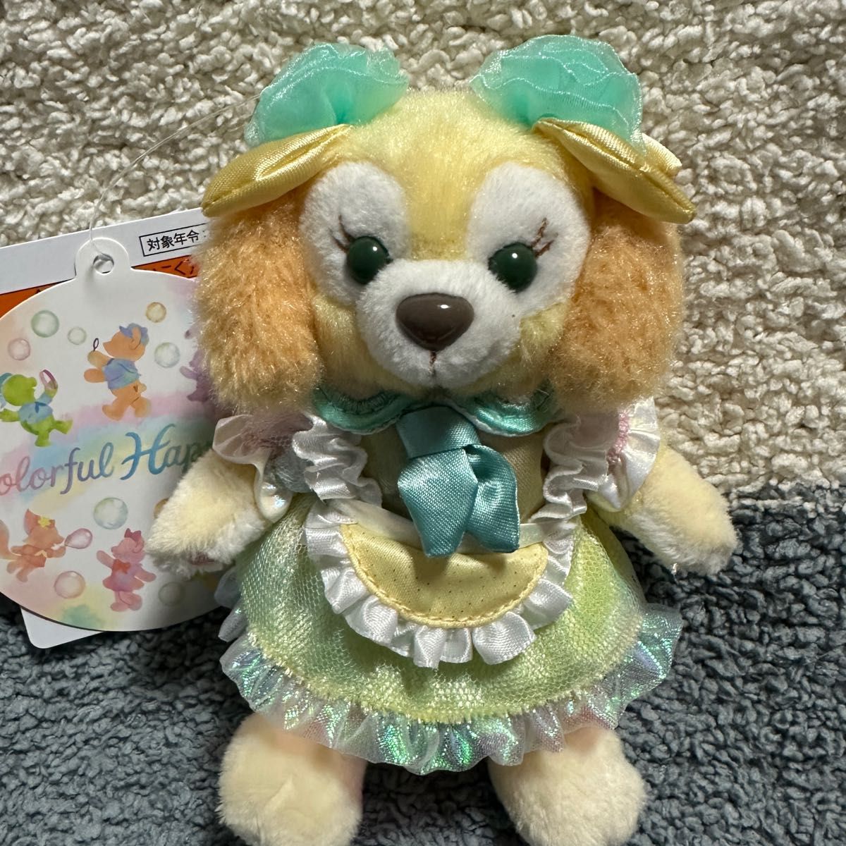 ダッフィー&フレンズ 20周年 カラフルハピネス ぬいぐるみバッジ ダッフィー&フレンズ 20周年 カラフルハピネス ぬいぐるみバッジ