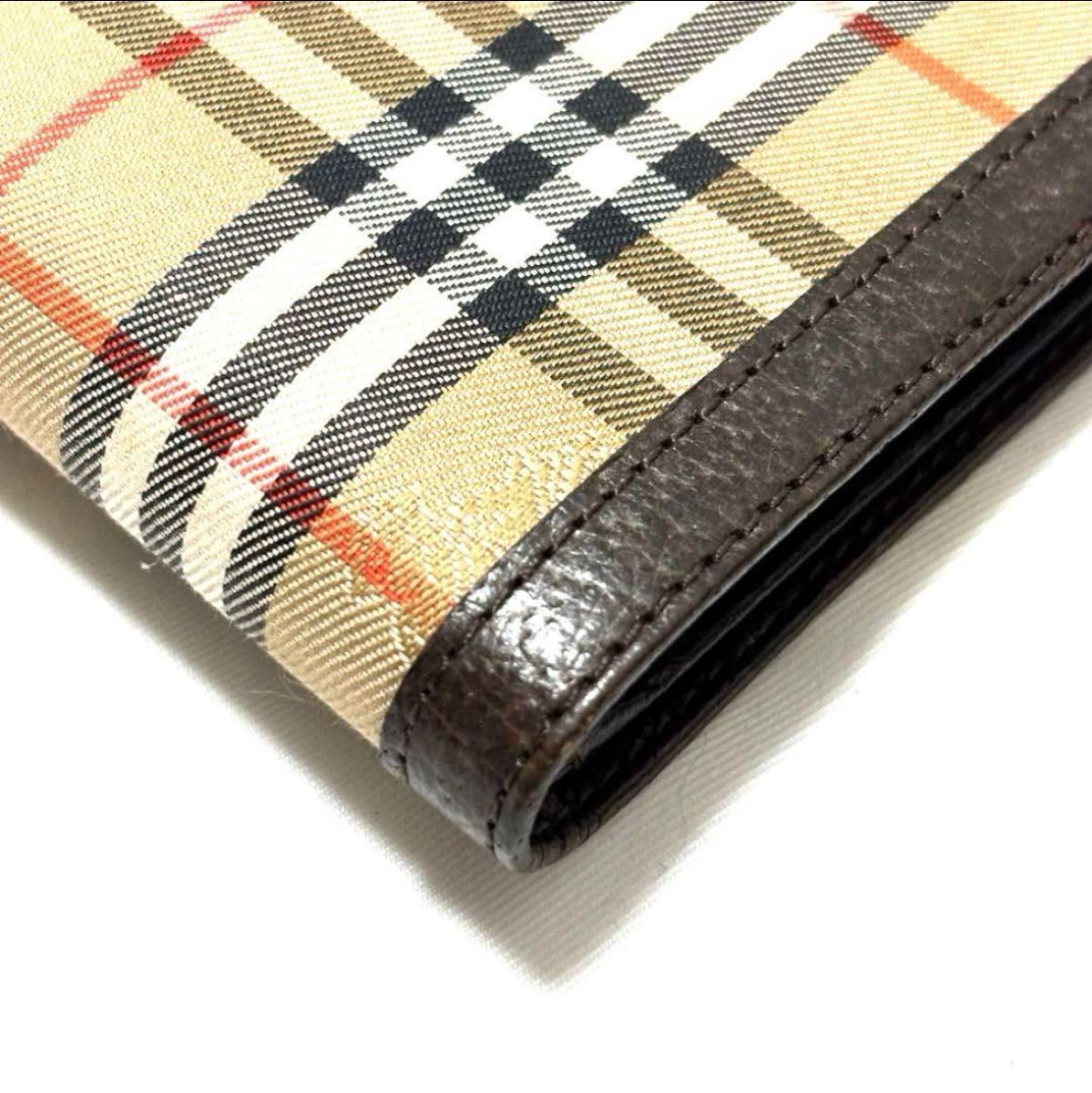未使用品 BURBERRY バーバリー ノバチェック 折り財布 金がま口 未使用品 BURBERRY バーバリー ノバチェック 折り財布 金がま口