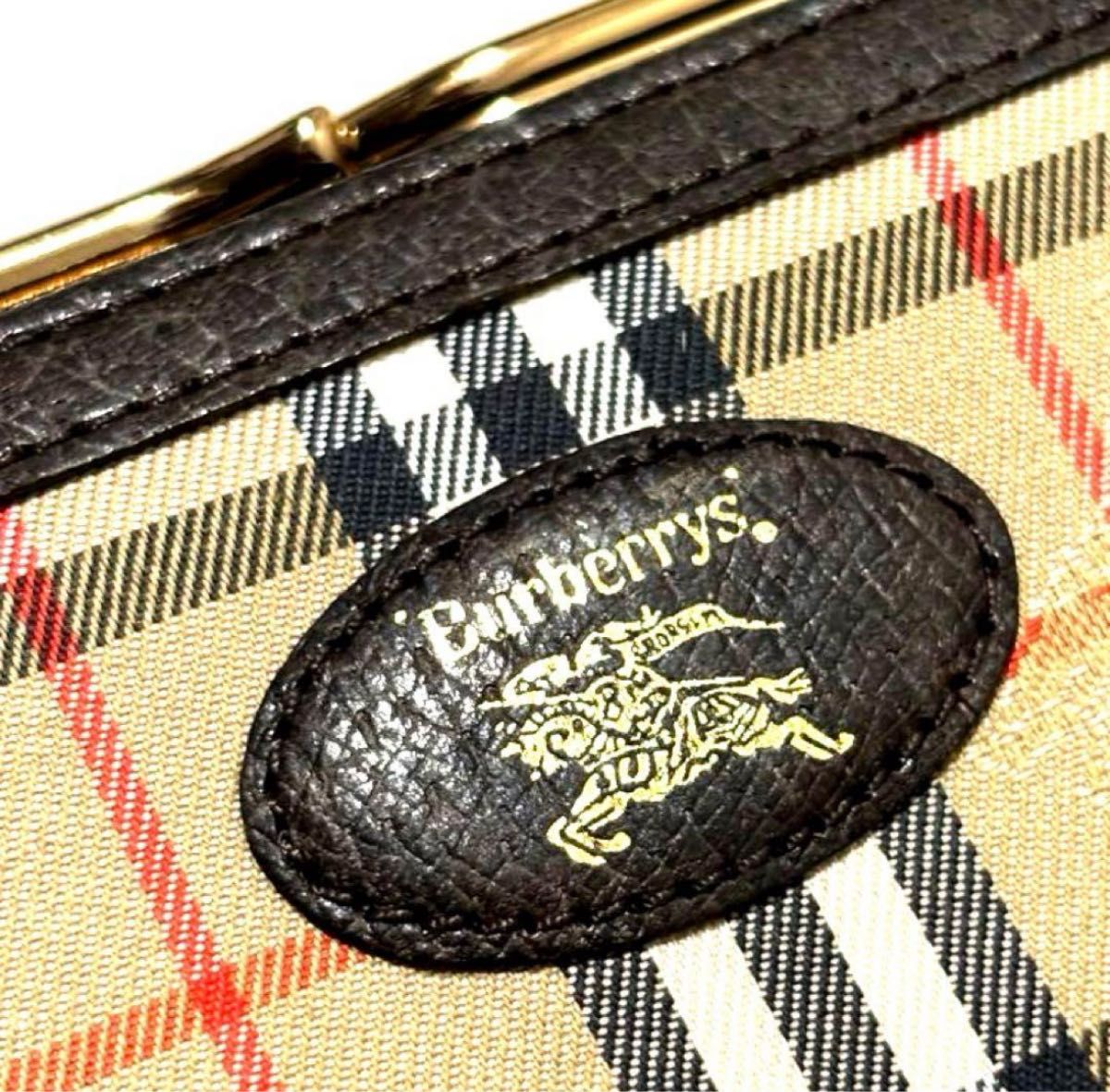 未使用品 BURBERRY バーバリー ノバチェック 折り財布 金がま口 未使用品 BURBERRY バーバリー ノバチェック 折り財布 金がま口