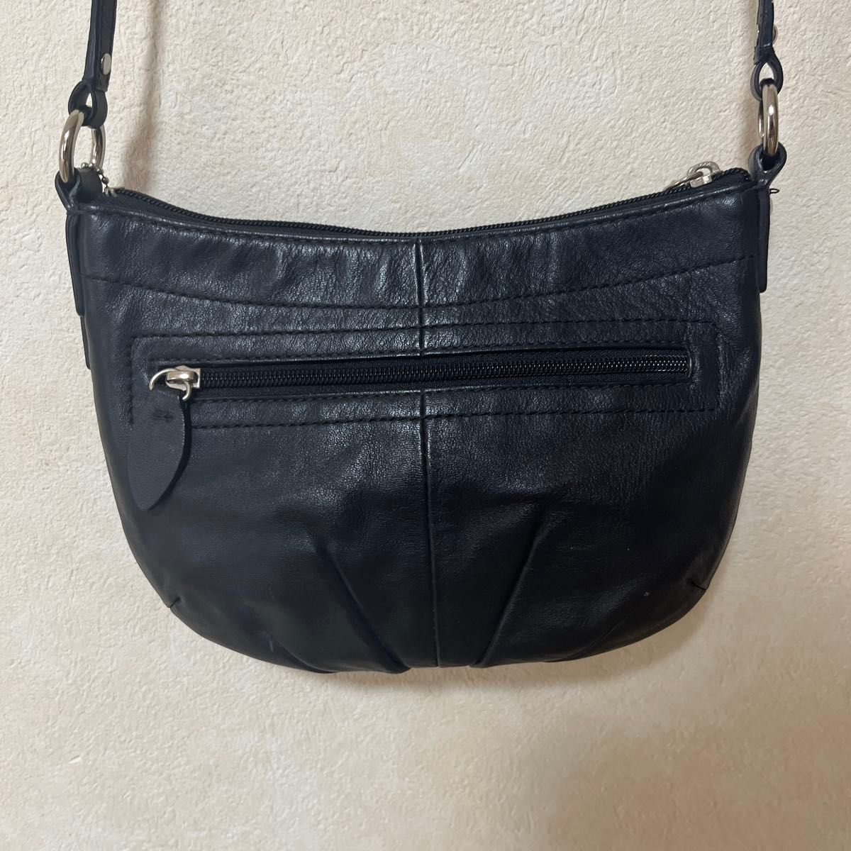 美品 コーチ ショルダーバッグ レザー ブラック系 COACH ミニ 美品 コーチ ショルダーバッグ レザー ブラック系 COACH ミニ