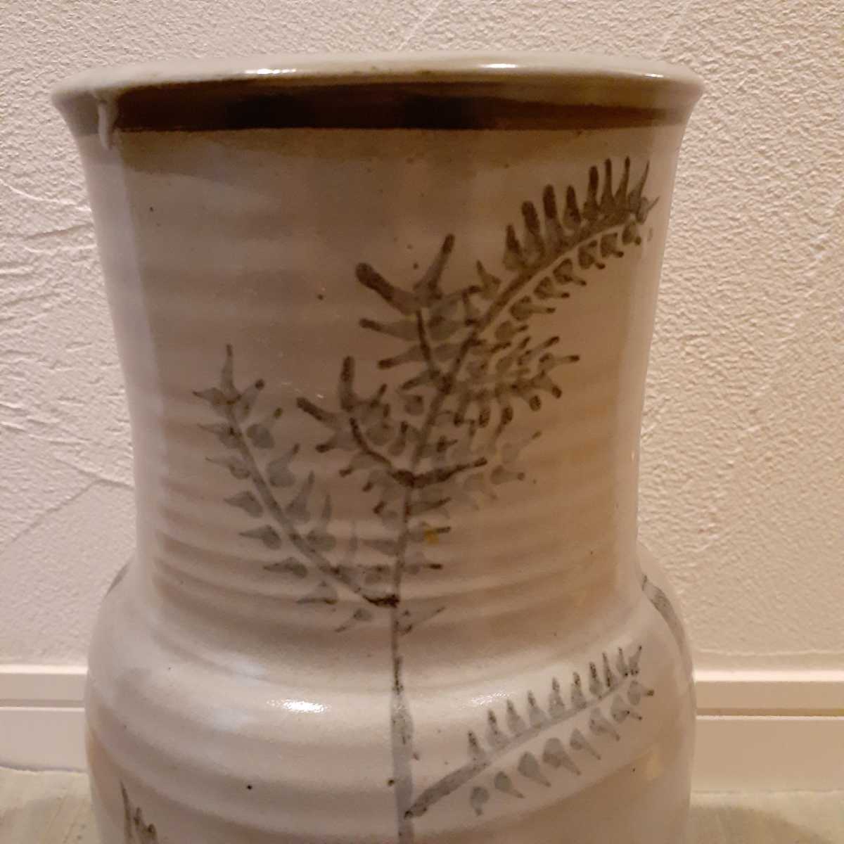 河合卯之助 壺 飾壺 花瓶 約31cm×13.8cm_画像8