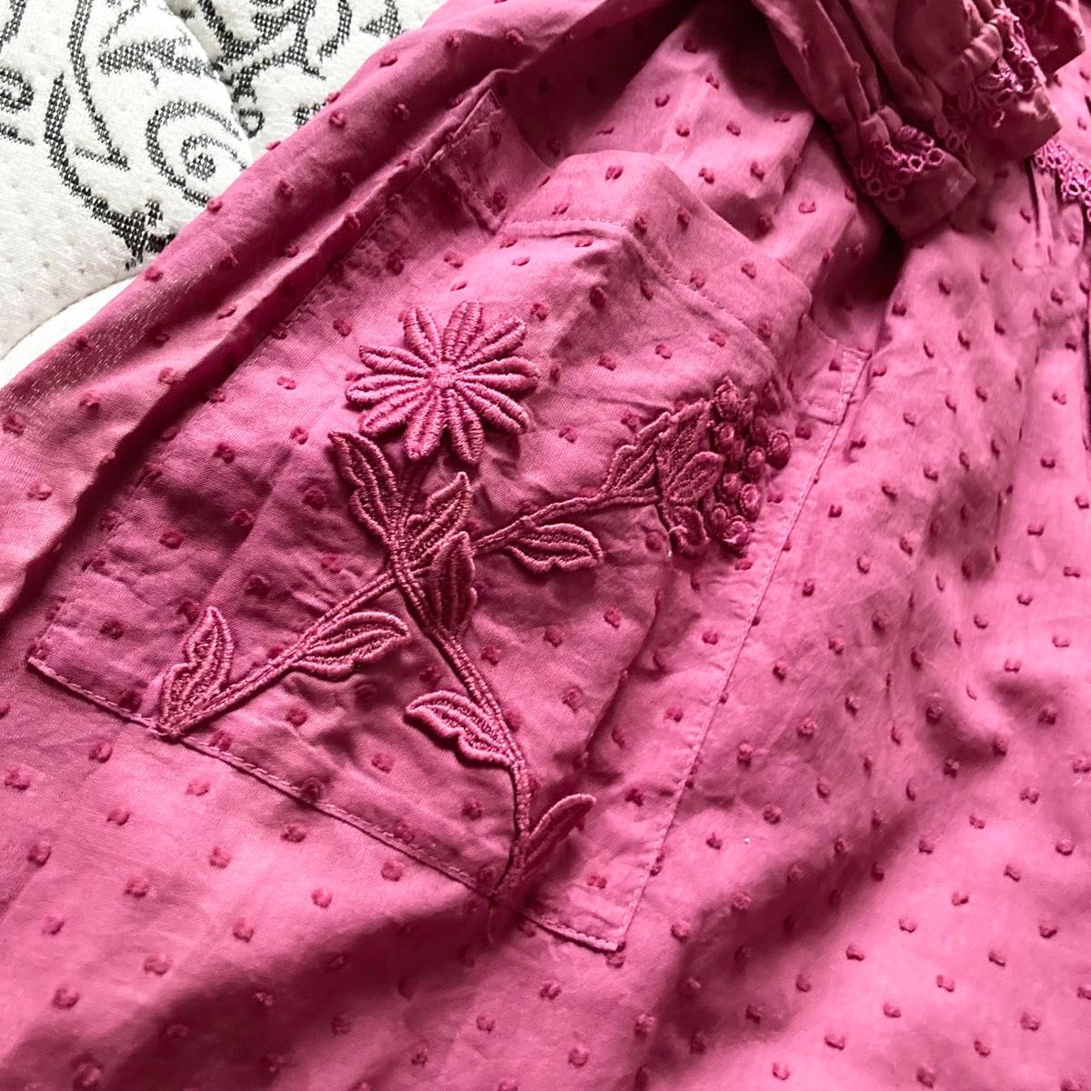 アトリエ沙羅樹 レトロ 刺繍 ロング ワンピース ヴィンテージ