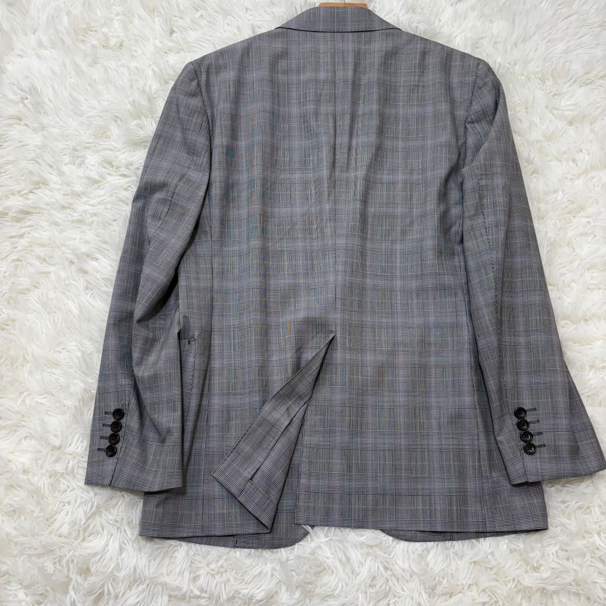 日本製 美品 DURBAN ダーバン ジャケット グレンチェック 背抜き 日本製 美品 DURBAN ダーバン ジャケット グレンチェック 背抜き