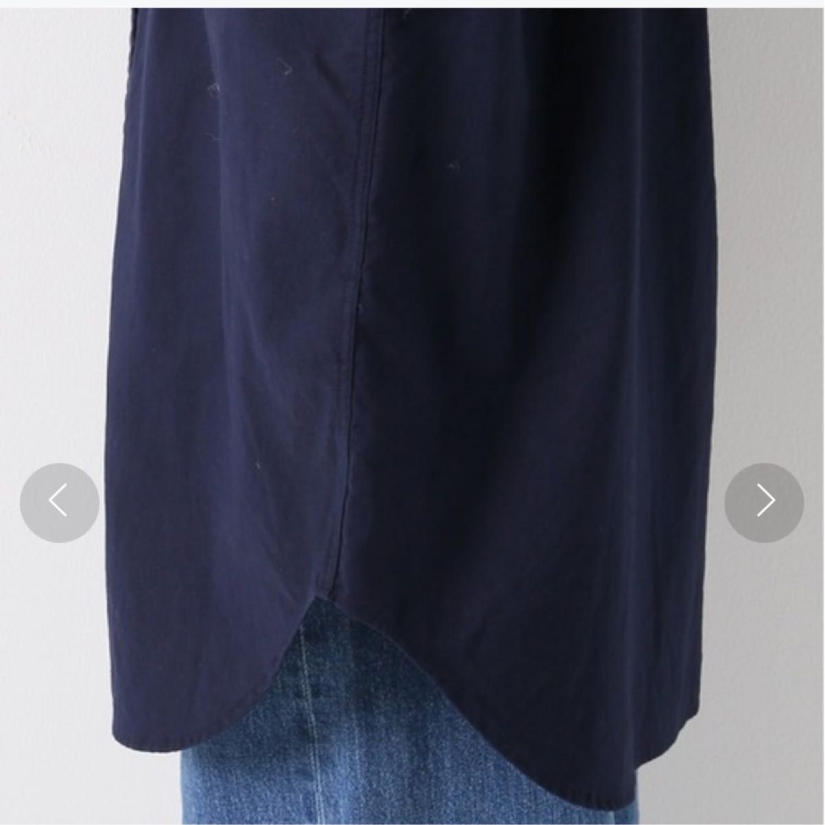 ドゥーズィエムクラス OXFORD BD シャツ ネイビー 長袖 オーバー ドゥーズィエムクラス OXFORD BD シャツ ネイビー 長袖 オーバー