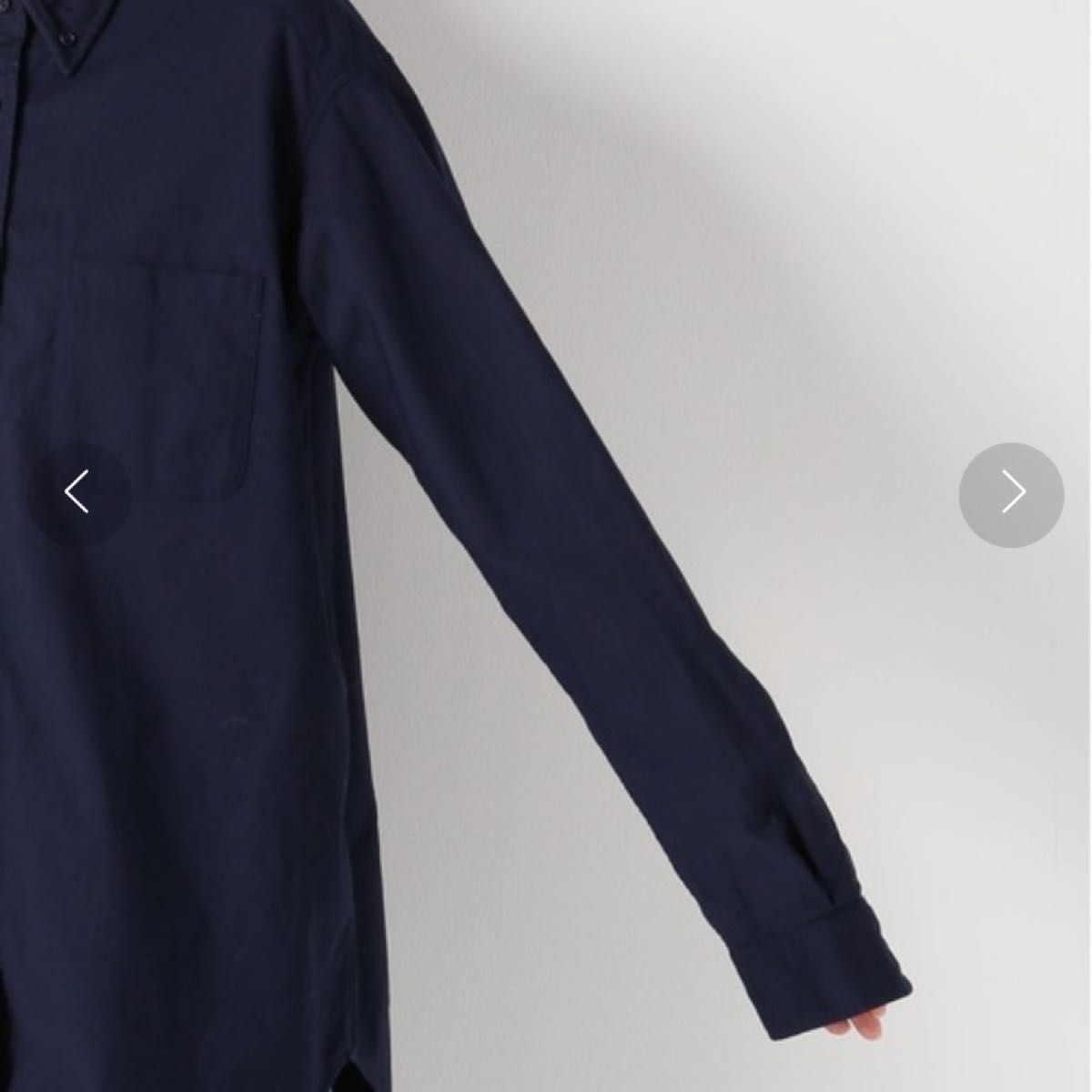 ドゥーズィエムクラス OXFORD BD シャツ ネイビー 長袖 オーバー ドゥーズィエムクラス OXFORD BD シャツ ネイビー 長袖 オーバー