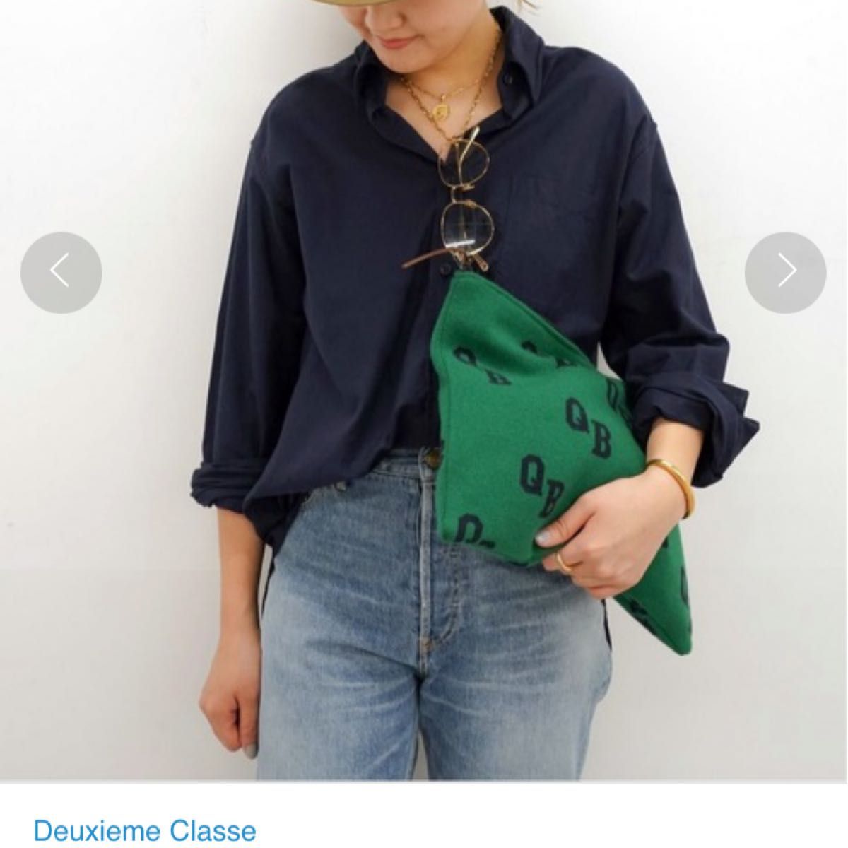 ドゥーズィエムクラス OXFORD BD シャツ ネイビー 長袖 オーバー ドゥーズィエムクラス OXFORD BD シャツ ネイビー 長袖 オーバー