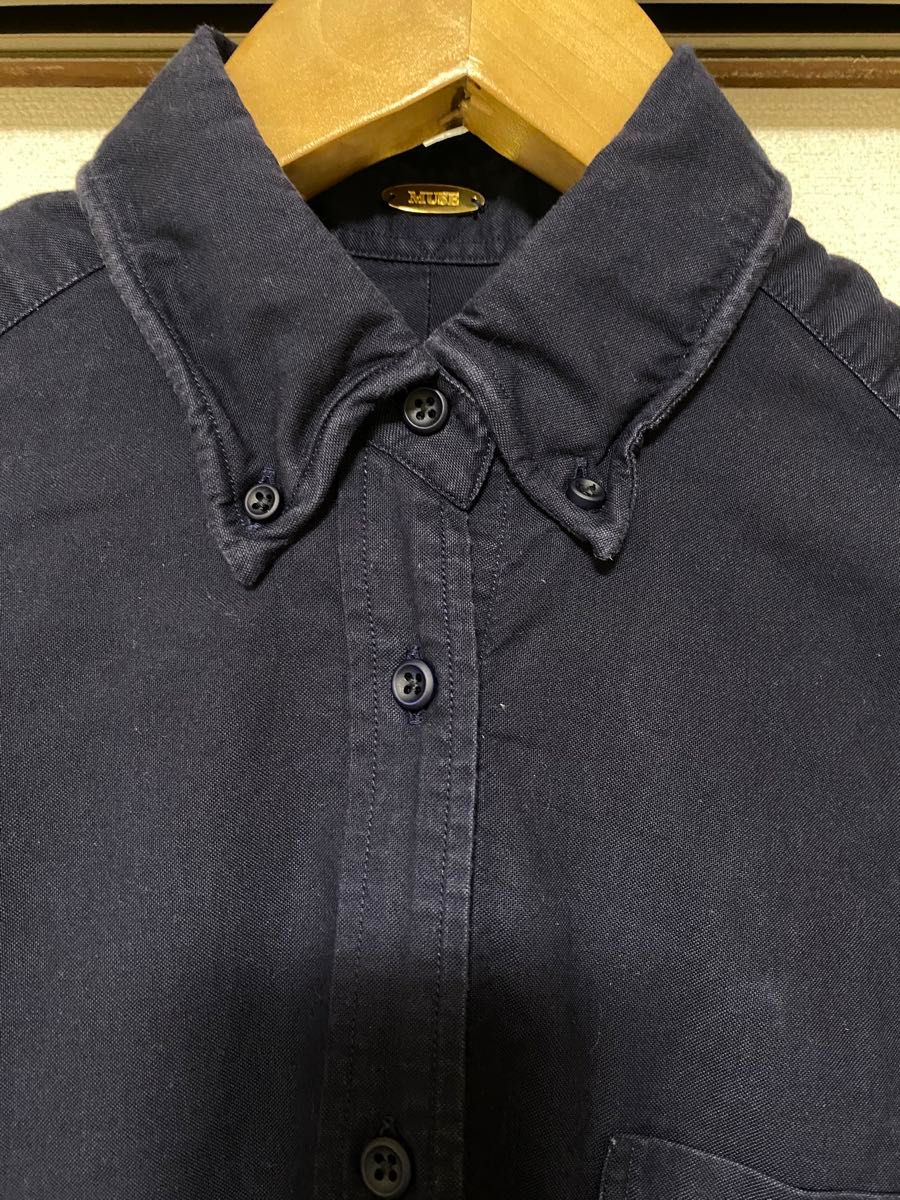 ドゥーズィエムクラス OXFORD BD シャツ ネイビー 長袖 オーバー ドゥーズィエムクラス OXFORD BD シャツ ネイビー 長袖 オーバー