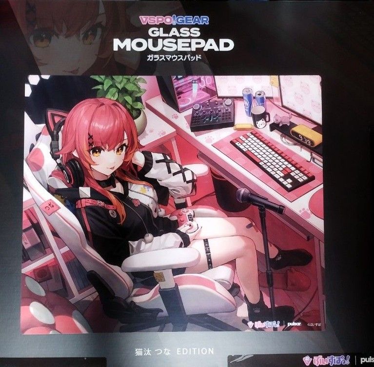 VSPO GEAR ぶいすぽっ 猫汰つな ガラスマウスパッド|Yahoo VSPO GEAR ぶいすぽっ 猫汰つな ガラスマウスパッド|Yahoo