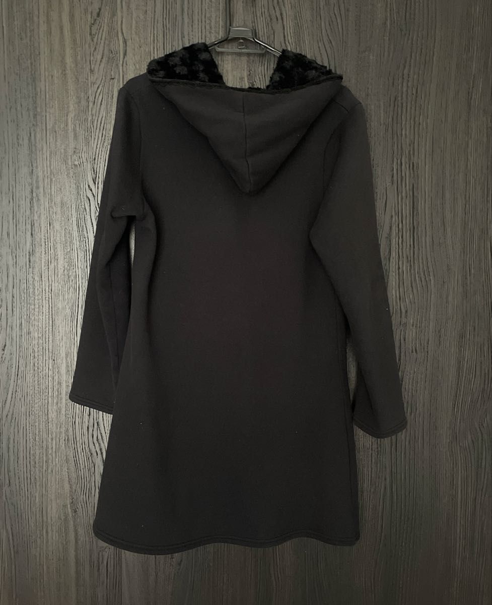 axes femme フード付きロングコート ブラック コート Mサイズ 黒 axes femme フード付きロングコート ブラック コート Mサイズ 黒