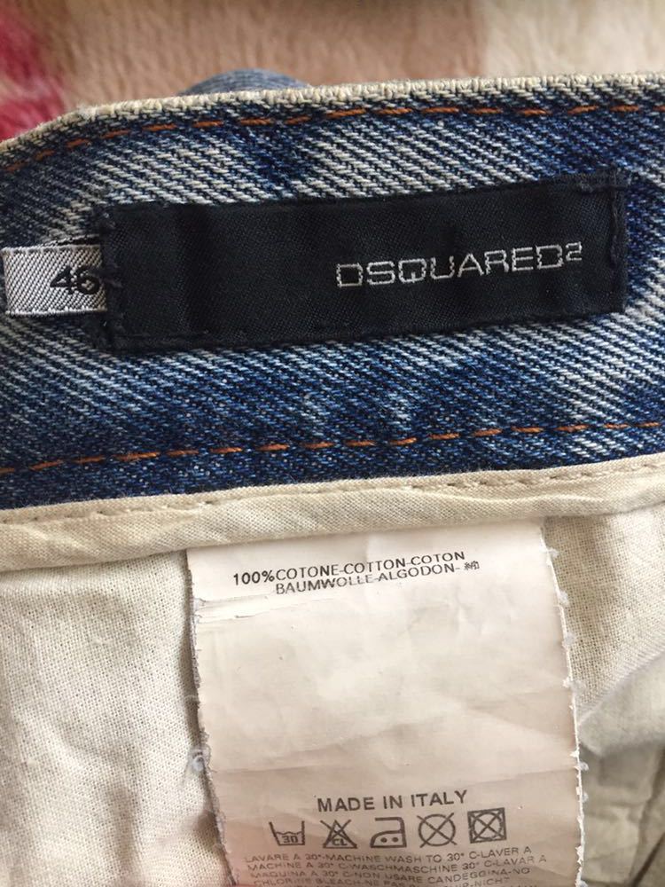 DSQUARED2 ダメージ加工 デニム ショートパンツ 46 ディースクエアード