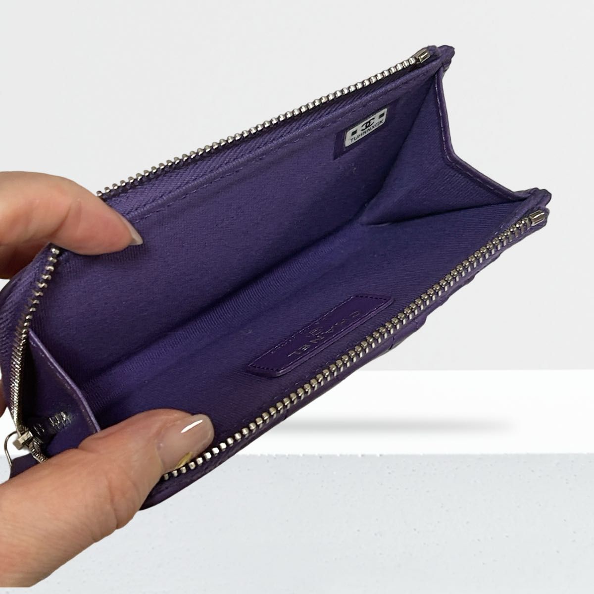 CHANEL】スターココマーク ミニ財布 カードケース フラグメント CHANEL】スターココマーク ミニ財布 カードケース フラグメント