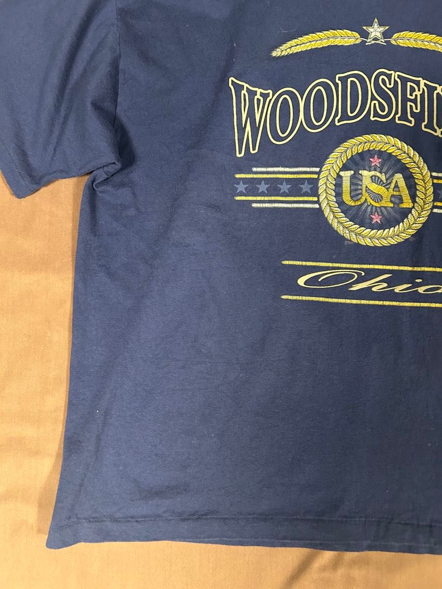 90s USA製 Hanes シングルステッチ Tシャツ ネイビー XL 古着 90s USA製 Hanes シングルステッチ Tシャツ ネイビー XL 古着