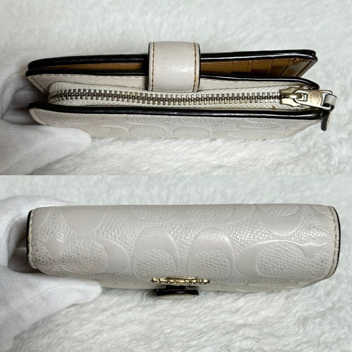 COACH コーチ シグネチャー エンボス加工 二つ折り財布 財布 COACH コーチ シグネチャー エンボス加工 二つ折り財布 財布