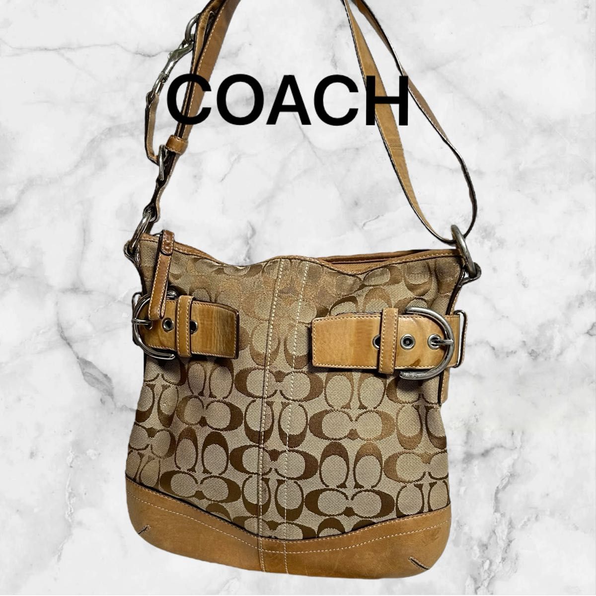 COACH コーチ シグネチャー 総柄 ショルダーバッグ 斜め掛け COACH コーチ シグネチャー 総柄 ショルダーバッグ 斜め掛け