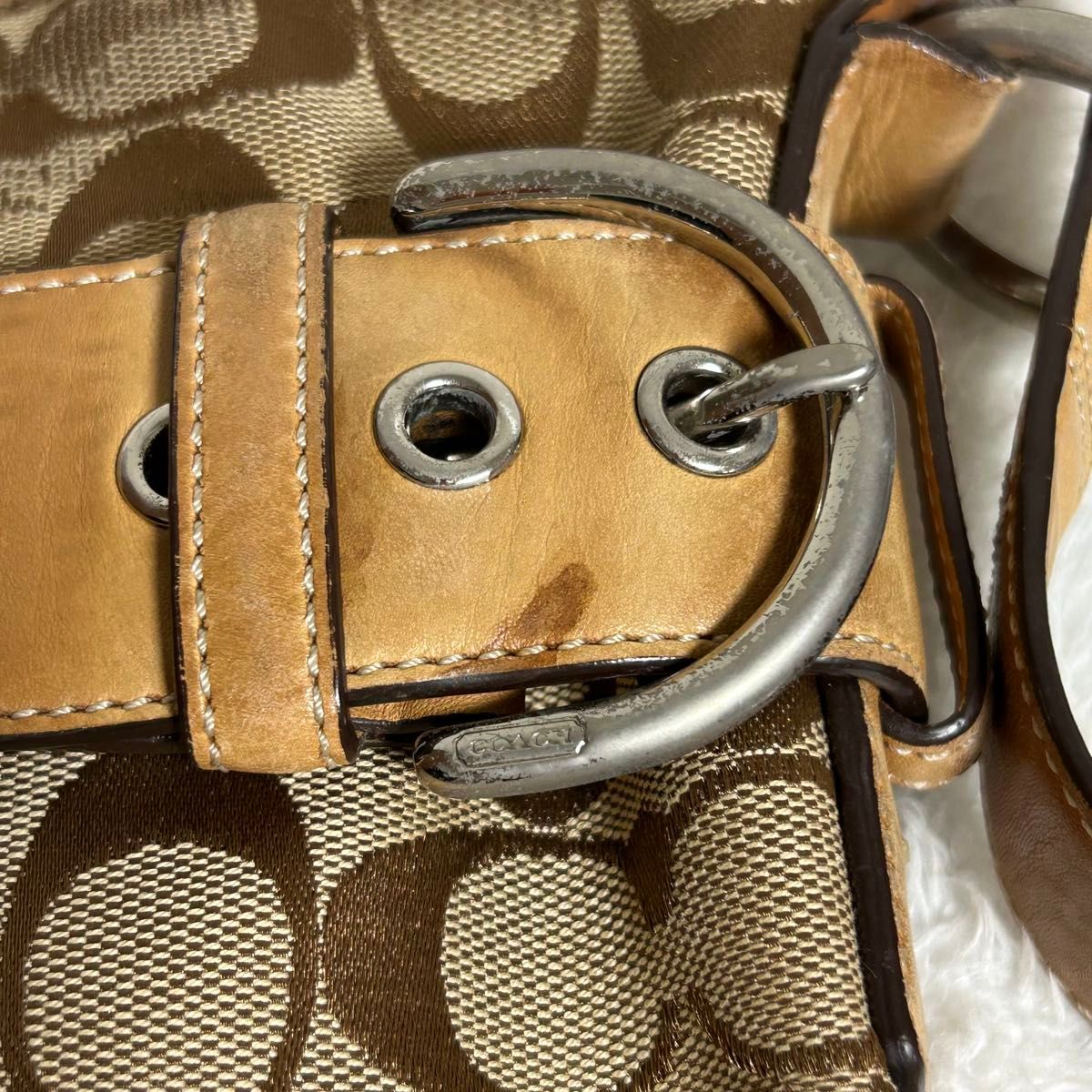 COACH コーチ シグネチャー 総柄 ショルダーバッグ 斜め掛け