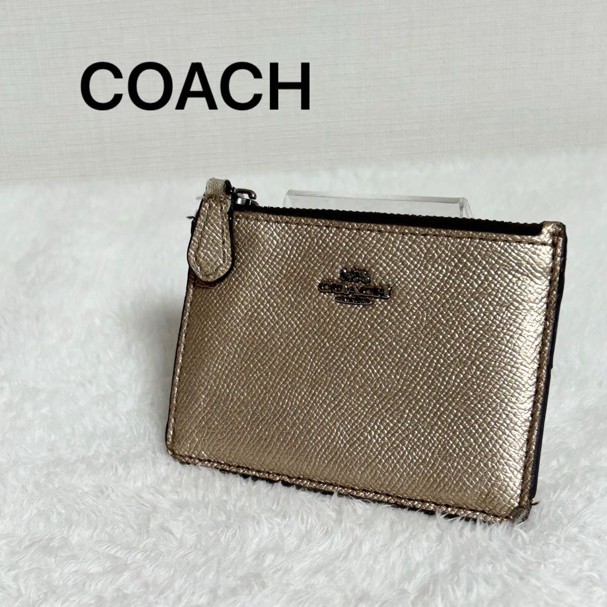 COACH コーチ メタリック ロゴ パスケース 定期入れ カード COACH コーチ メタリック ロゴ パスケース 定期入れ カード