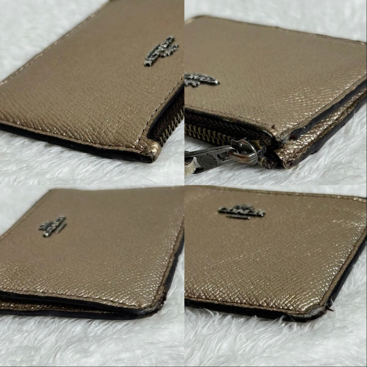 COACH コーチ メタリック ロゴ パスケース 定期入れ カード COACH コーチ メタリック ロゴ パスケース 定期入れ カード