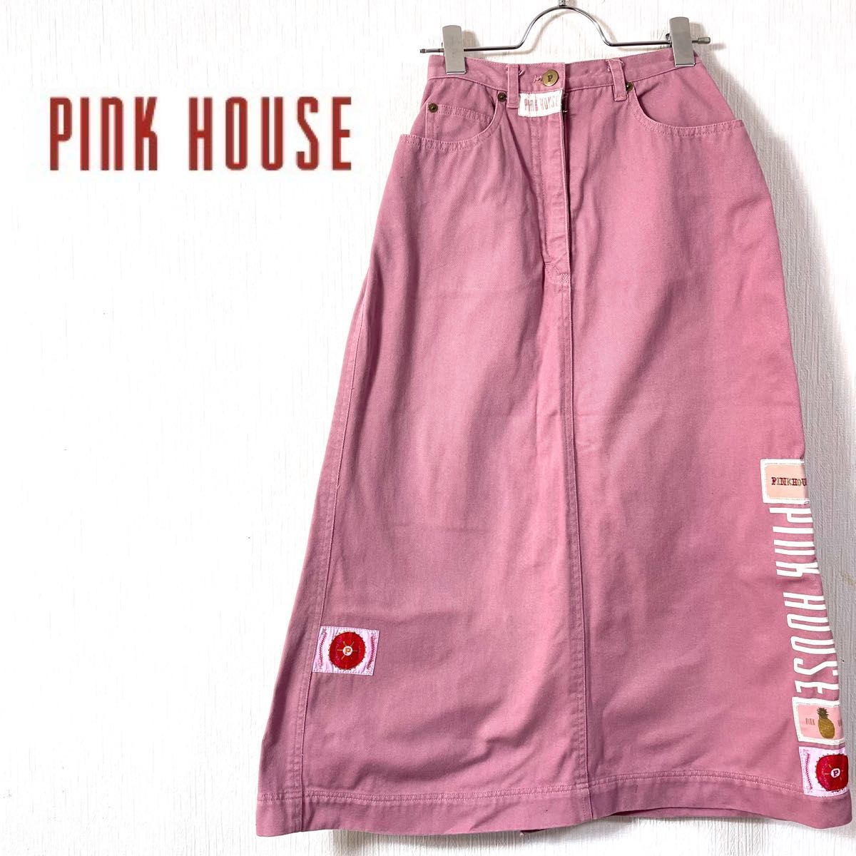 人 気PINK HOUSE ピンクハウス ワッペンスカート Aライン|Yahoo 人 気PINK HOUSE ピンクハウス ワッペンスカート Aライン|Yahoo