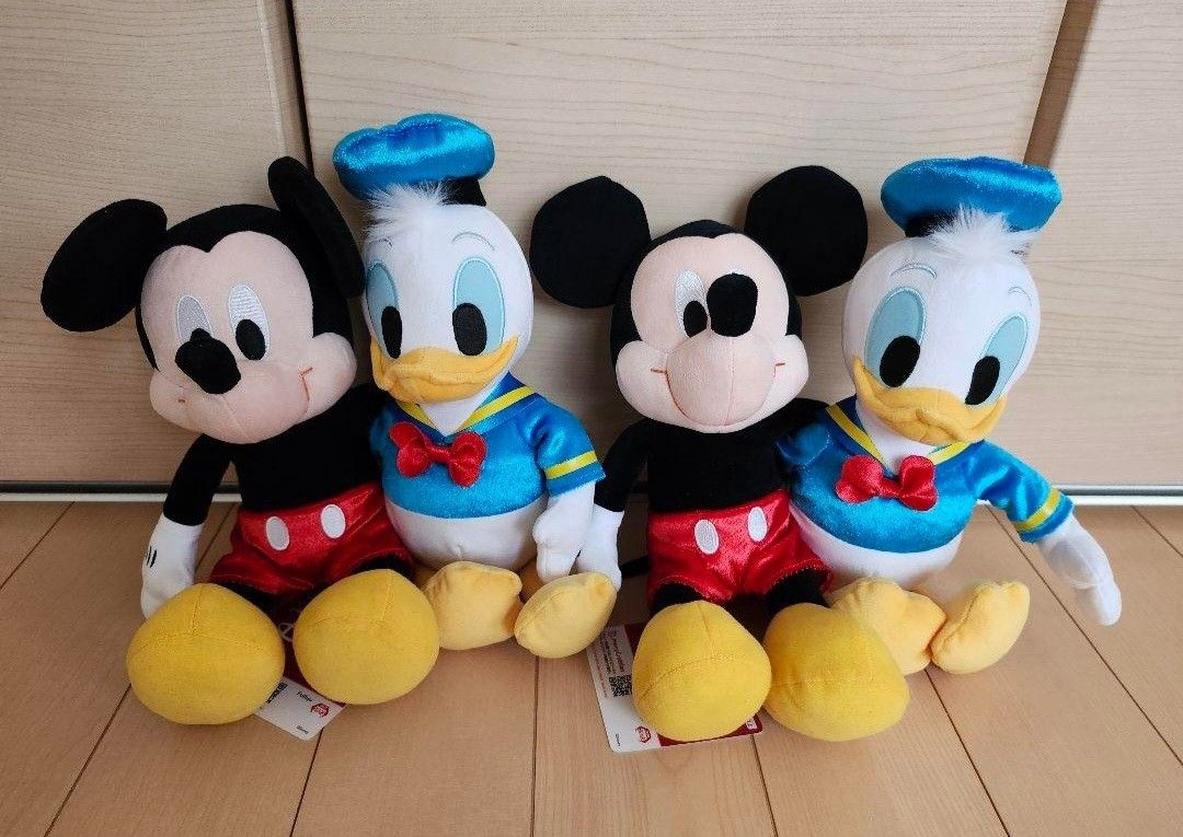 ミッキー&ミニー と ミッキー&ドナルド ぬいぐるみ4セット ミッキー&ミニー と ミッキー&ドナルド ぬいぐるみ4セット