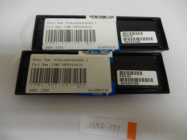 未開封　メモリ　Dell Certified Memory 2 GB DDR2 SDRAM Memory　2GB×2枚＝4GB　SNPYG410C/2G_画像3