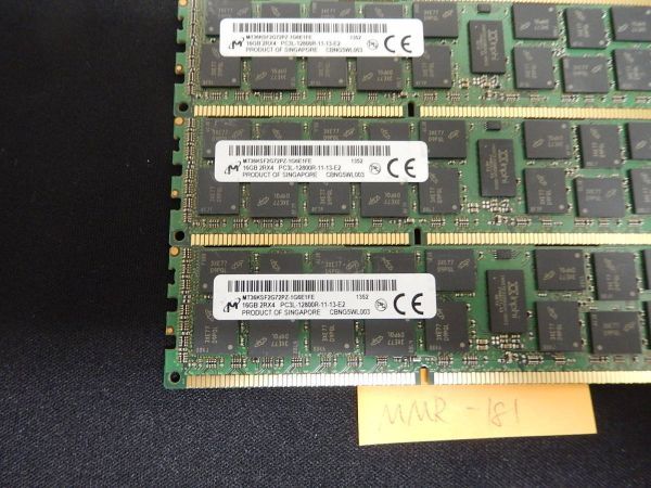 MMR-181 память Micron PC3L-12800R 16GB×4 листов =64GB