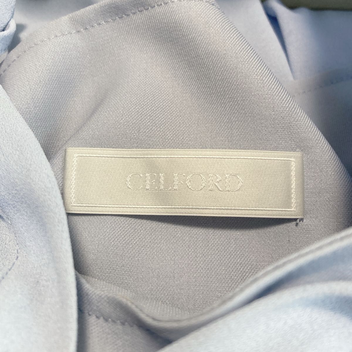 新品タグ付き】セルフォード CELFORD ワンピース ブルー A 新品タグ付き】セルフォード CELFORD ワンピース ブルー A