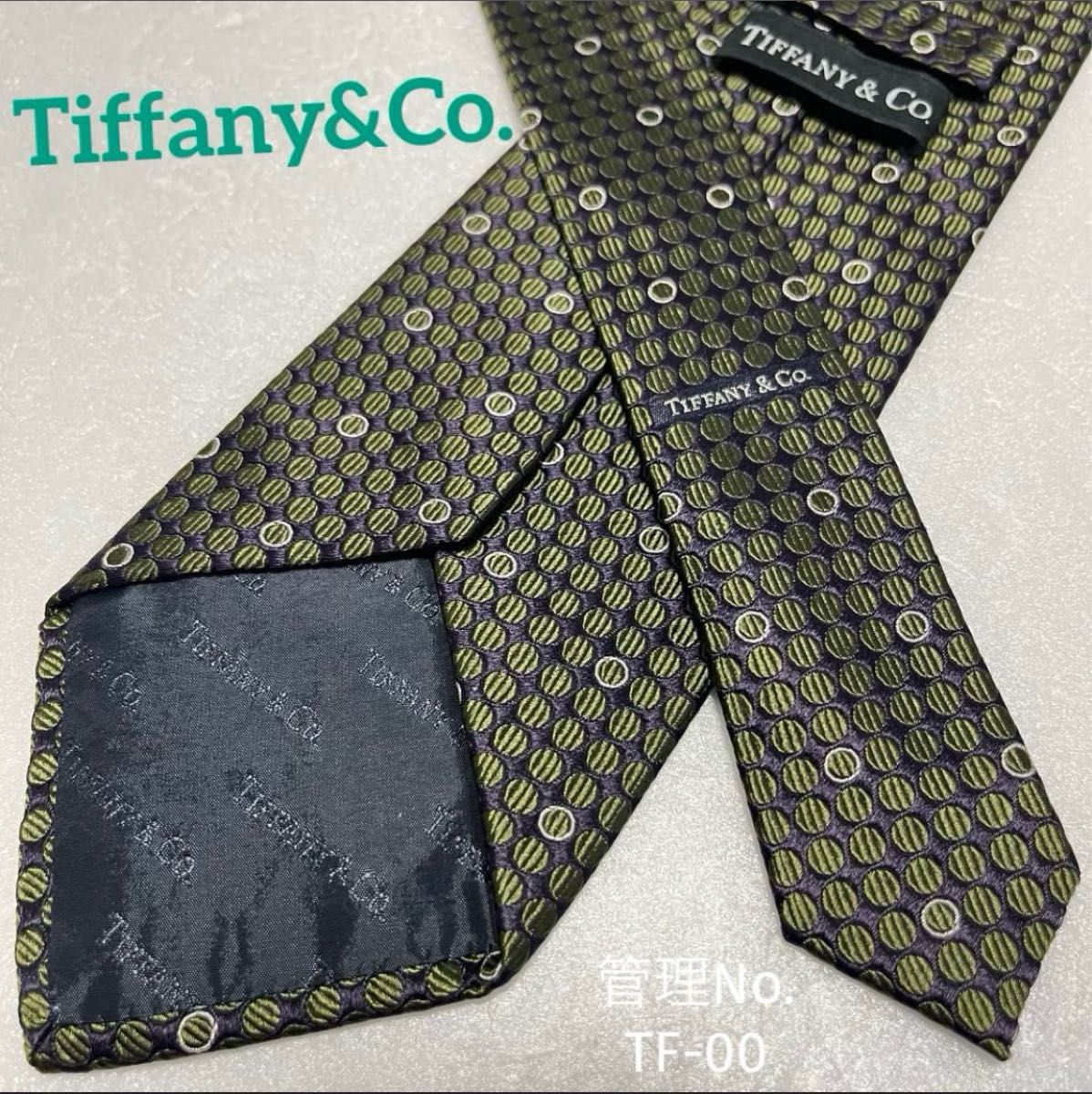 Tiffany&Co 】シルク ネクタイ ドットパターン 高級 新社会人 Tiffany&Co 】シルク ネクタイ ドットパターン 高級 新社会人