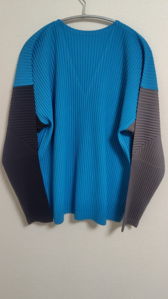 homme plisse issey miyake オムプリッセ VネックロンT イッセイ homme plisse issey miyake オムプリッセ VネックロンT イッセイ