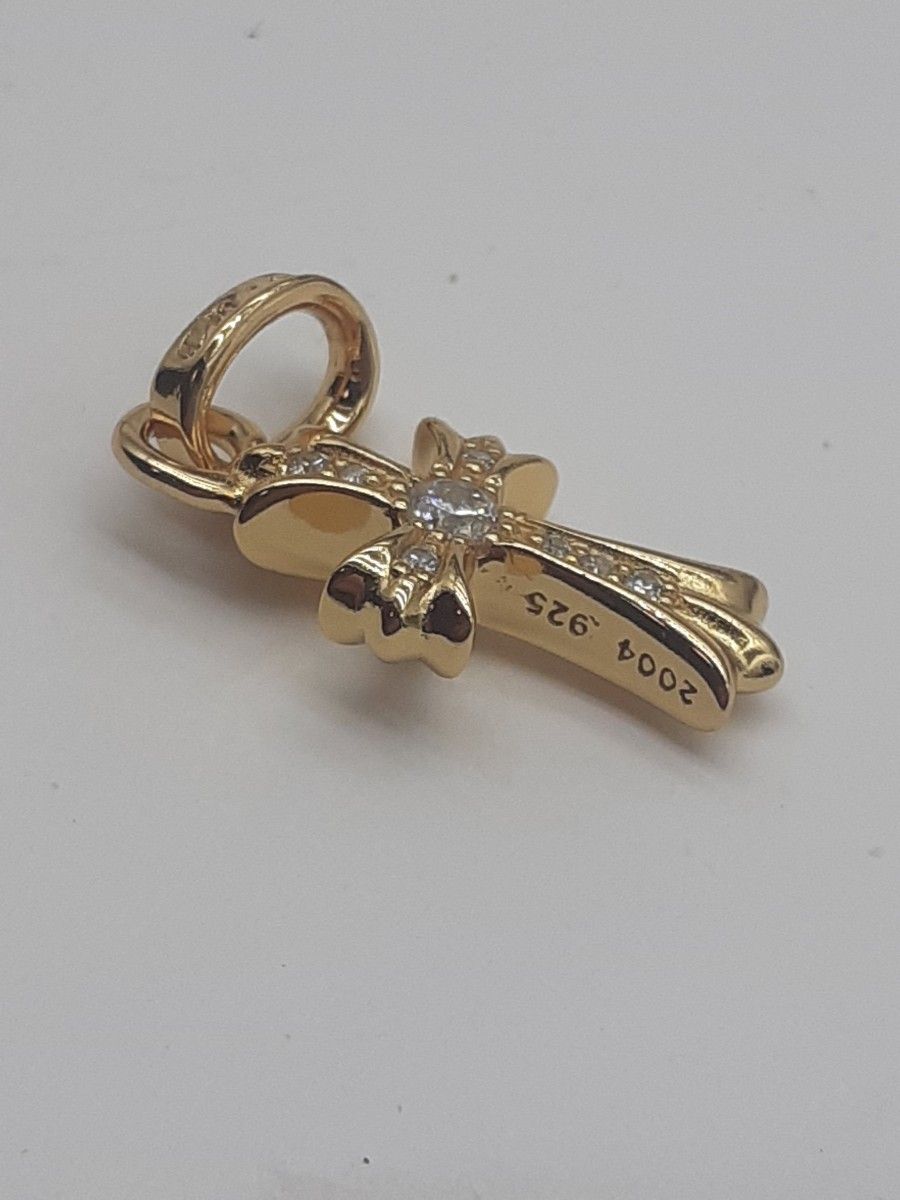 シルバー925 ベビーファット22k加工 クロムハーツ好きにシルバー シルバー925 ベビーファット22k加工 クロムハーツ好きにシルバー