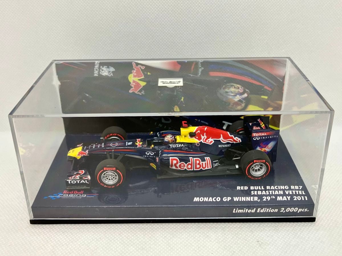1/43 レッドブル ルノー RB7 S ベッテル 2011 モナコGP 優勝 PMA 1/43 レッドブル ルノー RB7 S ベッテル 2011 モナコGP 優勝 PMA