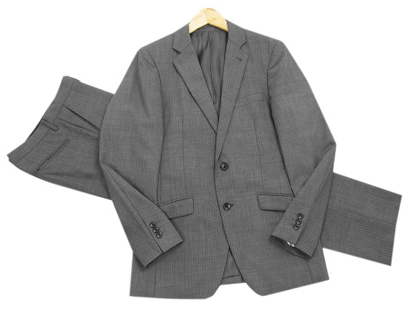 【2022春夏新色】 美品★JUNMEN*ジュンメン★グレー★Narrow Fit★春~秋★着回し万能★2B*シャドウストライプ*シングルスーツ★L★メンズ JUNMEN 【2022春夏新色】 美品★JUNMEN*ジュンメン★グレー★Narrow Fit★春~秋★着回し万能★2B*シャドウストライプ*シングルスーツ★L★メンズ JUNMEN