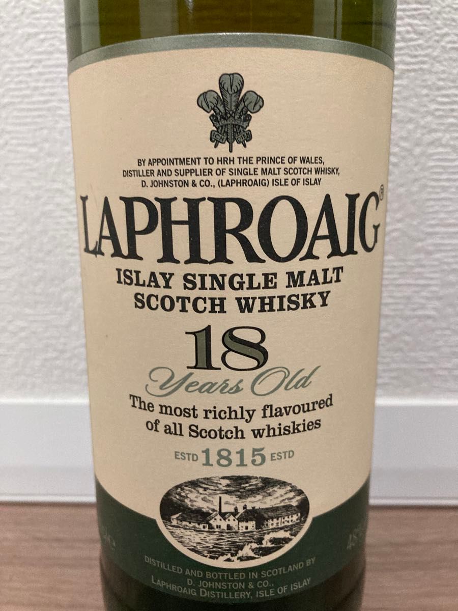ラフロイグ18年 旧ボトル カートン付き laphroaig 18yo 48 ラフロイグ18年 旧ボトル カートン付き laphroaig 18yo 48