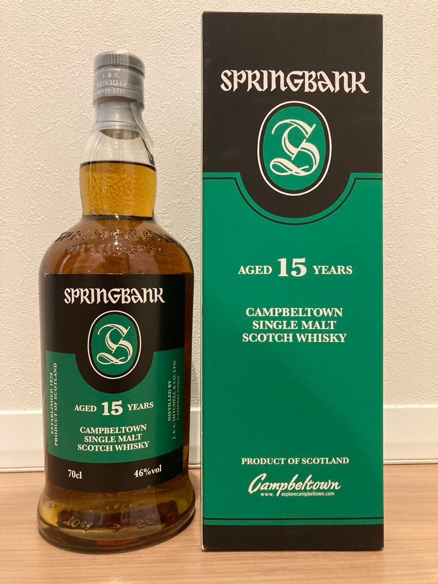 スプリングバンク 15年 カートン付き 2021年リリース Springbank スプリングバンク 15年 カートン付き 2021年リリース Springbank