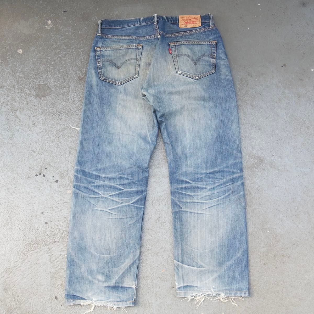 00s Levi's 501 鬼ヒゲ ハチノス ライトブルー W34L32|Yahoo 00s Levi's 501 鬼ヒゲ ハチノス ライトブルー W34L32|Yahoo