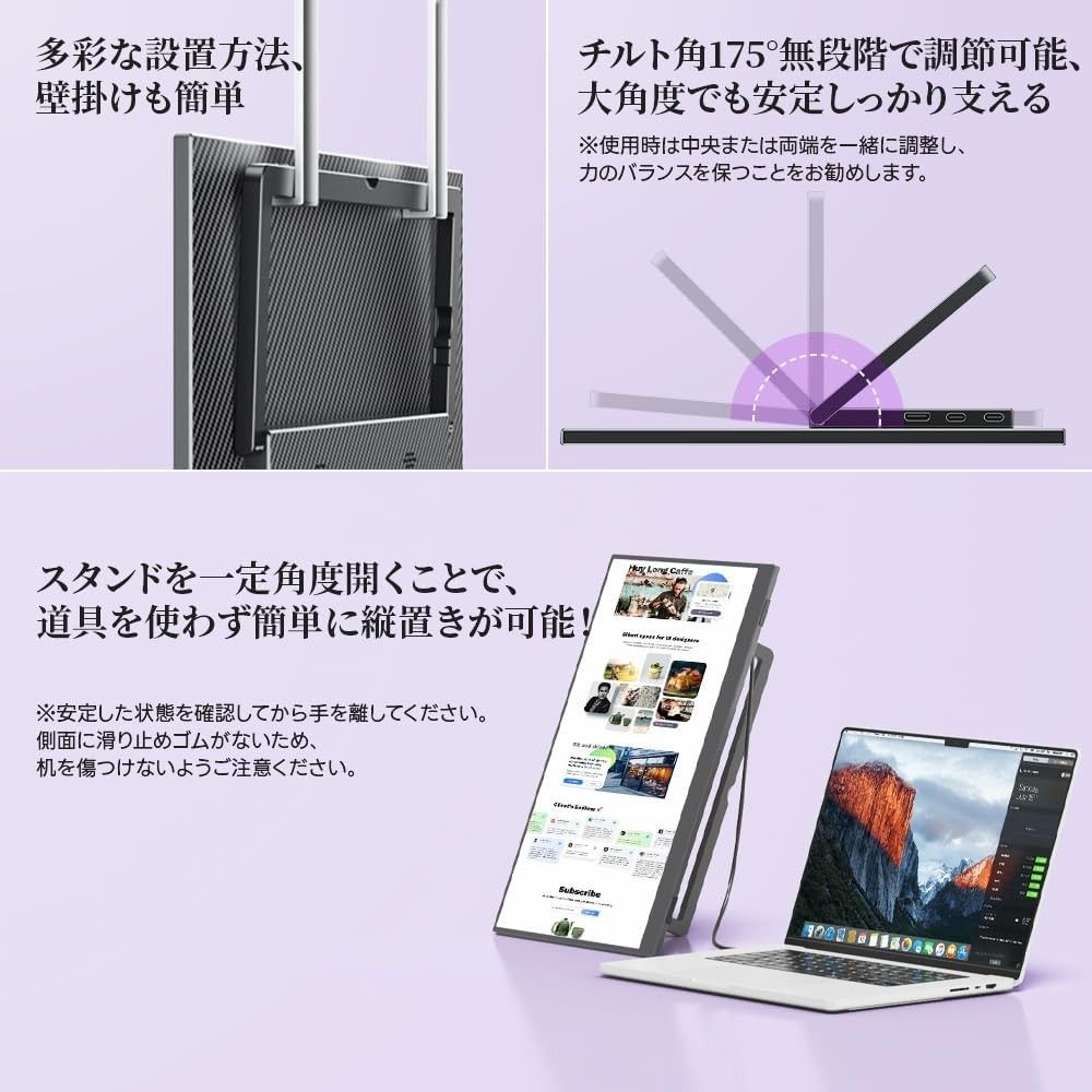 新品未開封】モバイルモニター 15 6インチ FHD 非光沢IPS液晶 新品未開封】モバイルモニター 15 6インチ FHD 非光沢IPS液晶