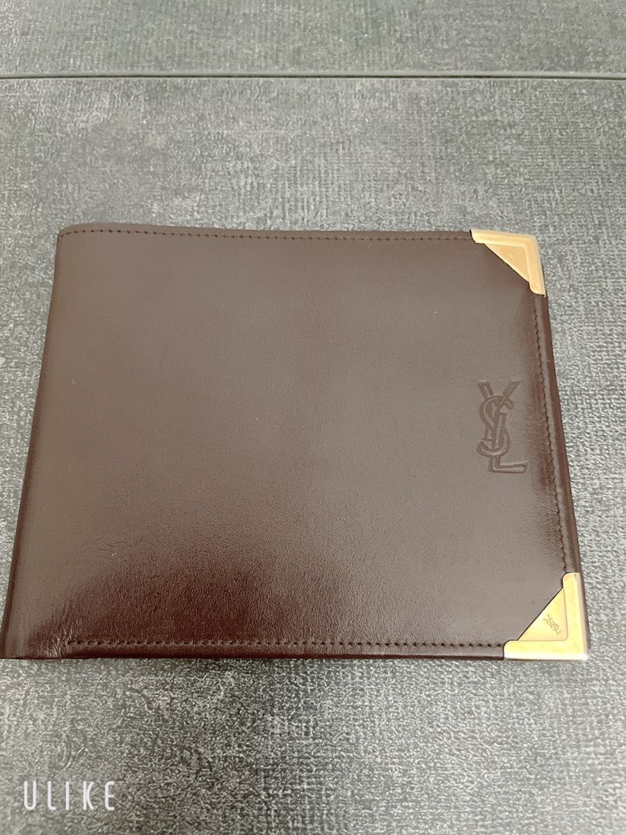 イブサンローラン イヴサンローラン YSL ブラウン 二つ折り 折り イブサンローラン イヴサンローラン YSL ブラウン 二つ折り 折り