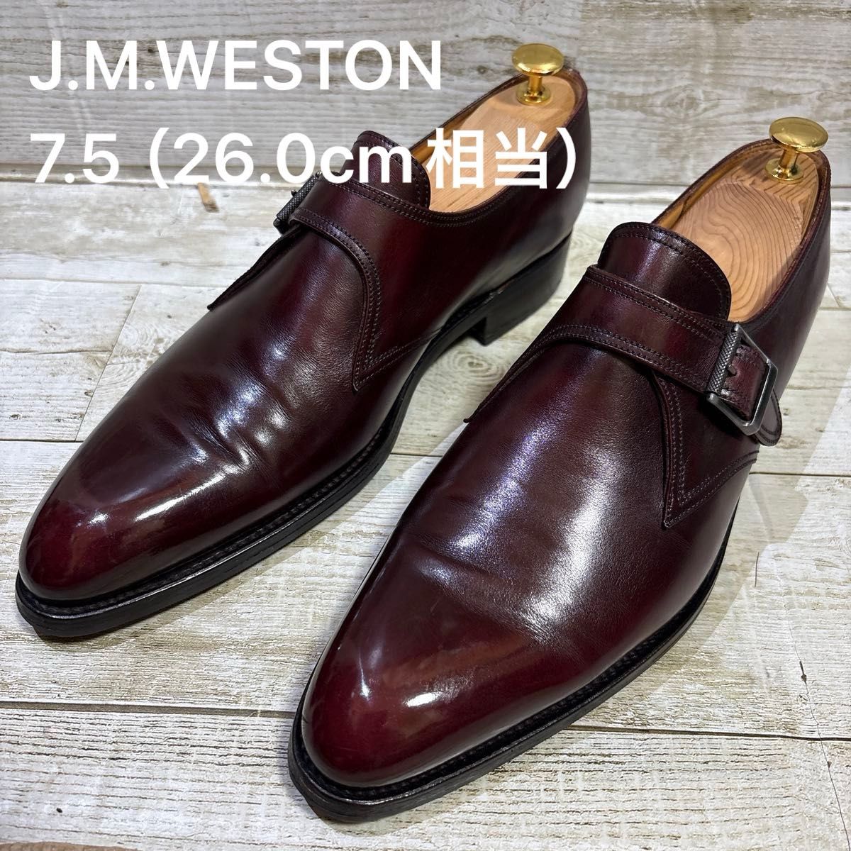 J M WESTON JMウエストン サイズ7 5(26 0cm相当)バーガンディ J M WESTON JMウエストン サイズ7 5(26 0cm相当)バーガンディ