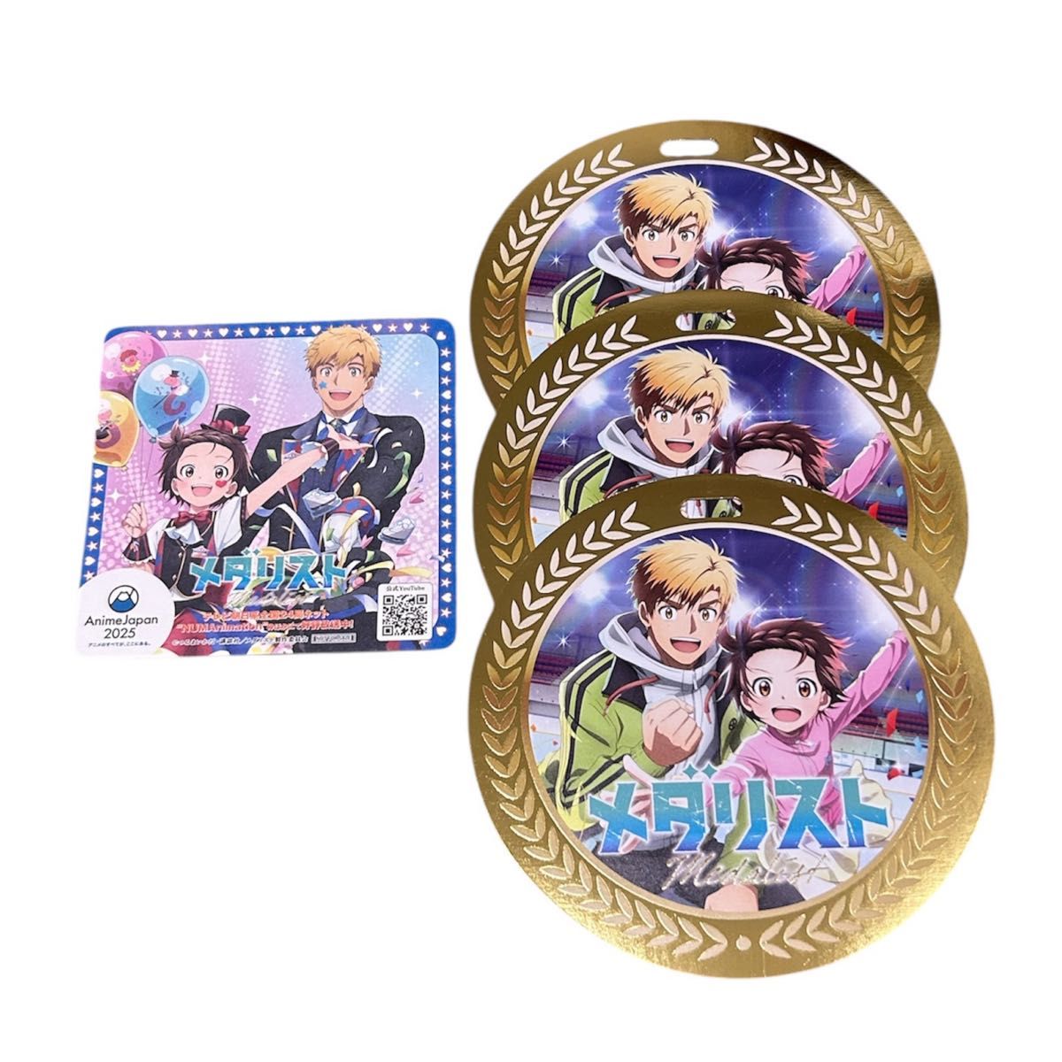 メダリスト コースター メダル型カード セット アニメジャパン メダリスト コースター メダル型カード セット アニメジャパン