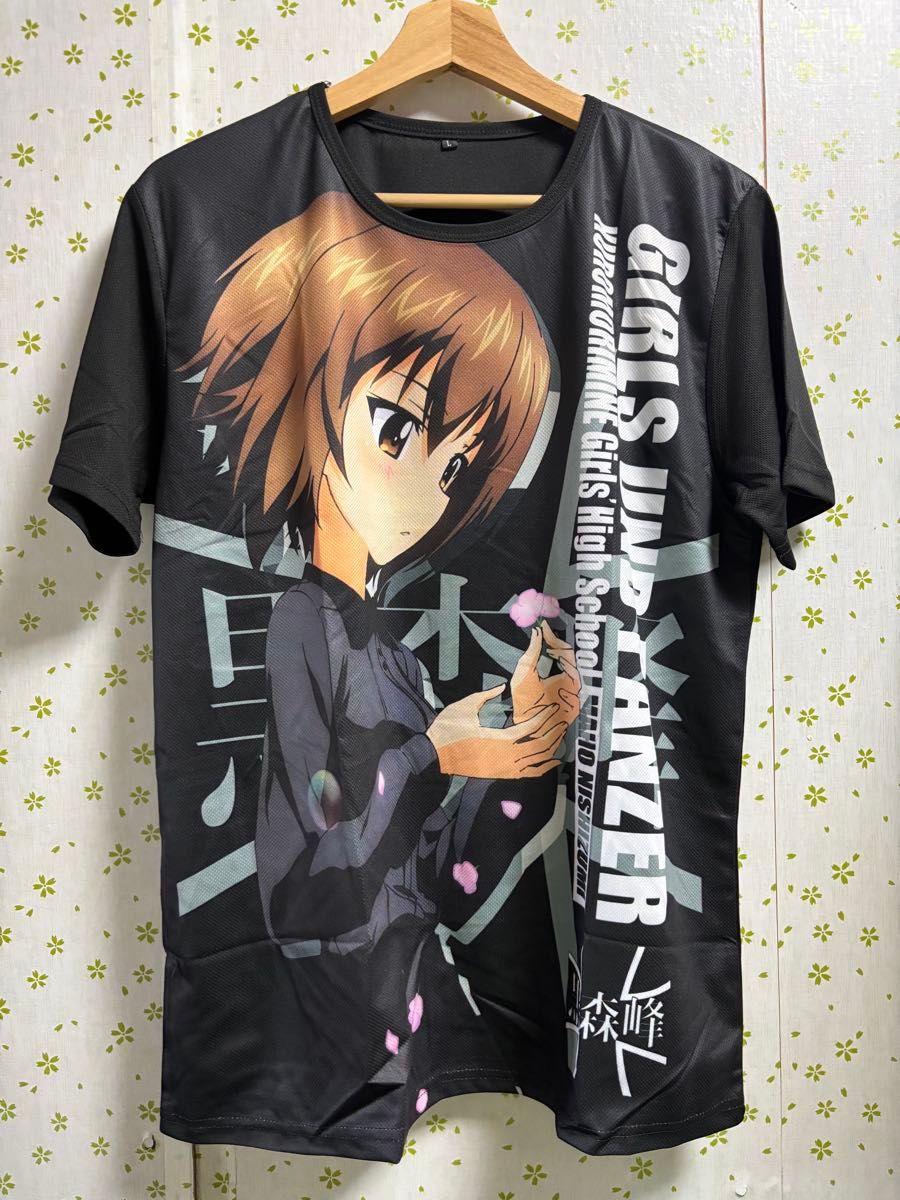 Lサイズ ガールズ&パンツァー Tシャツ 黒森峰女学院 西住まほ T Lサイズ ガールズ&パンツァー Tシャツ 黒森峰女学院 西住まほ T