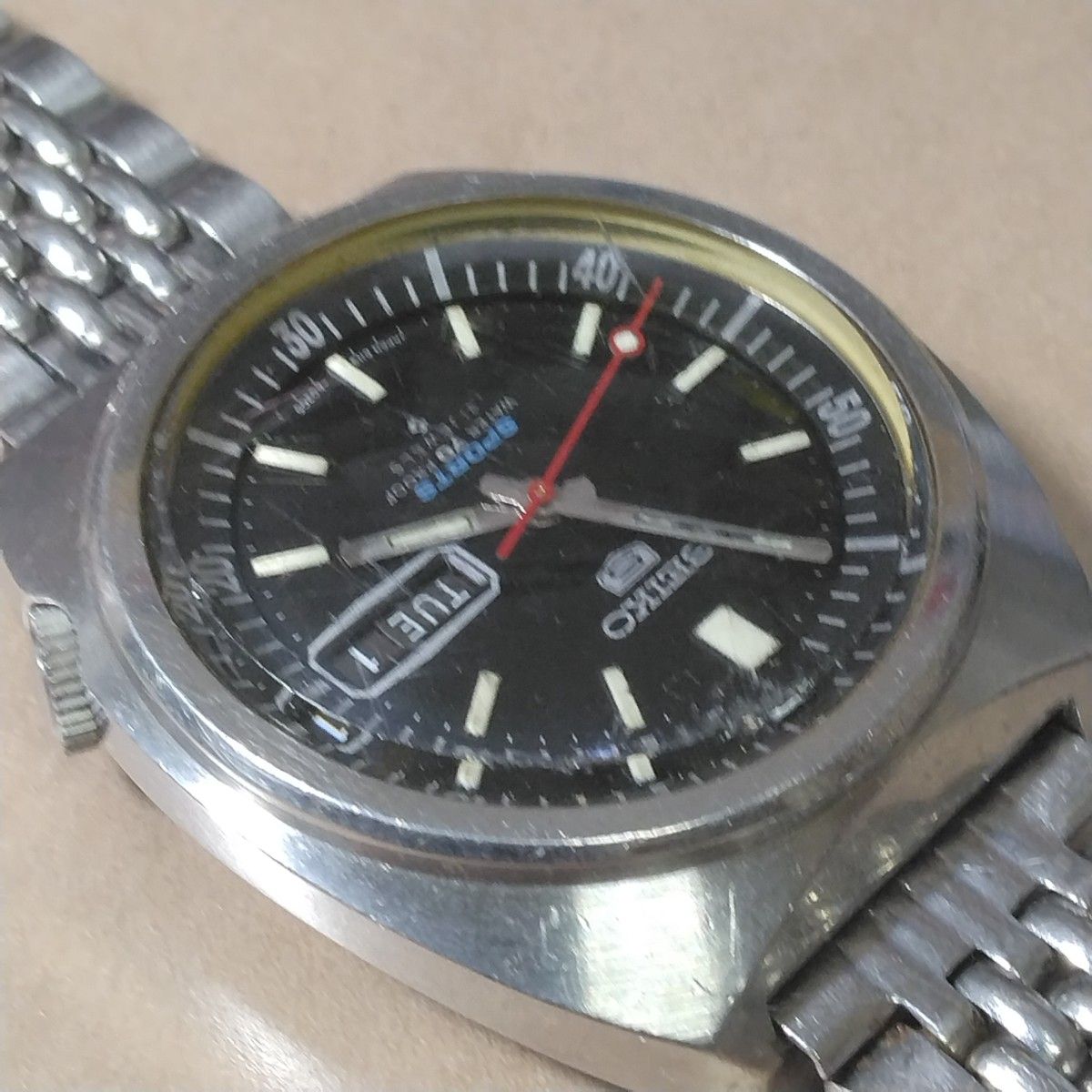 日差46秒】SEIKO セイコー 5 ファイブスポーツ 21石 自動巻き 日差46秒】SEIKO セイコー 5 ファイブスポーツ 21石 自動巻き