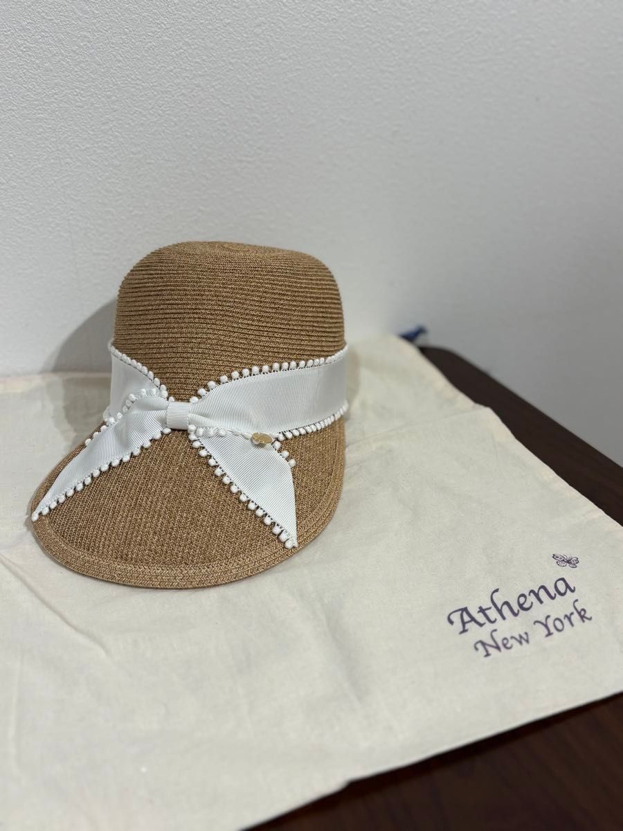 美品】アシーナニューヨークAthenaNewYorkメーガンキャップ 美品】アシーナニューヨークAthenaNewYorkメーガンキャップ